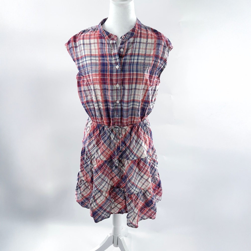 Tommy Hilfiger Cotton Plaid Shirt Dress